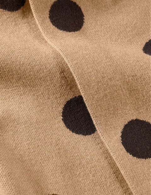 Berkshire Coatigan - Camel, Navy Spot Berkshire Coatigan - Camel, Navy Spot