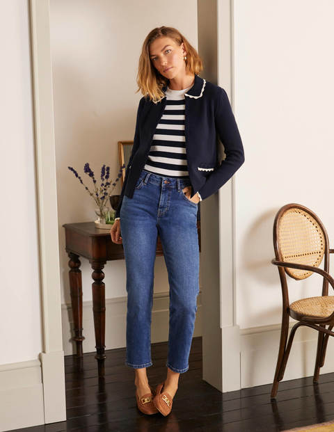 Carlisle Scallop Cardigan - Navy Carlisle Scallop Cardigan - Navy