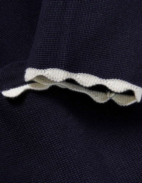 Carlisle Scallop Cardigan - Navy Carlisle Scallop Cardigan - Navy