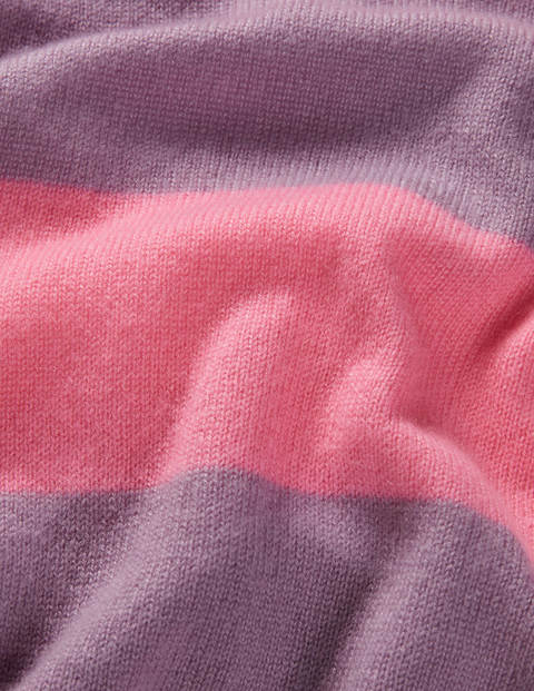 Chatham Stripe Cashmere Jumper - Heather, Azalea Stripe Chatham Stripe Cashmere Jumper - Heather, Azalea Stripe