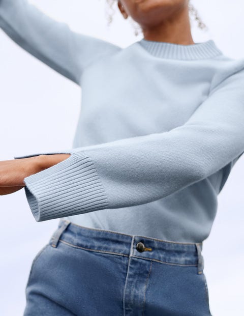 Pull Dundee en cachemire - Bleu Pull Dundee en cachemire - Bleu