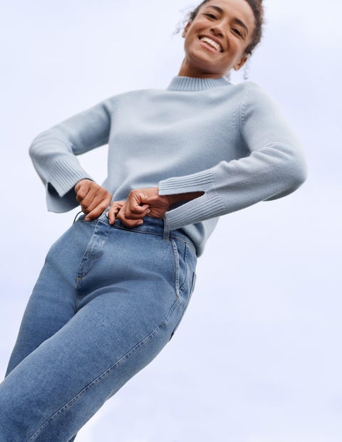 teal cashmere jumper
