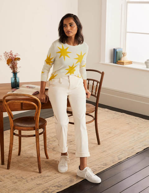 Kesteven Cashmere Sweater - Ivory, Scattered Suns Kesteven Cashmere Sweater - Ivory, Scattered Suns