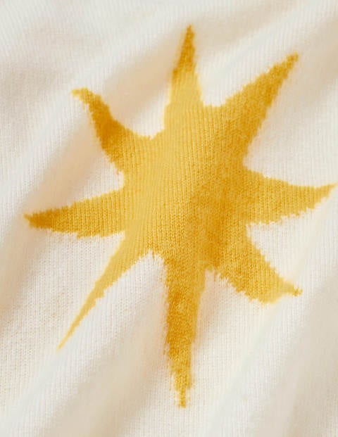 Kesteven Cashmere Sweater - Ivory, Scattered Suns Kesteven Cashmere Sweater - Ivory, Scattered Suns