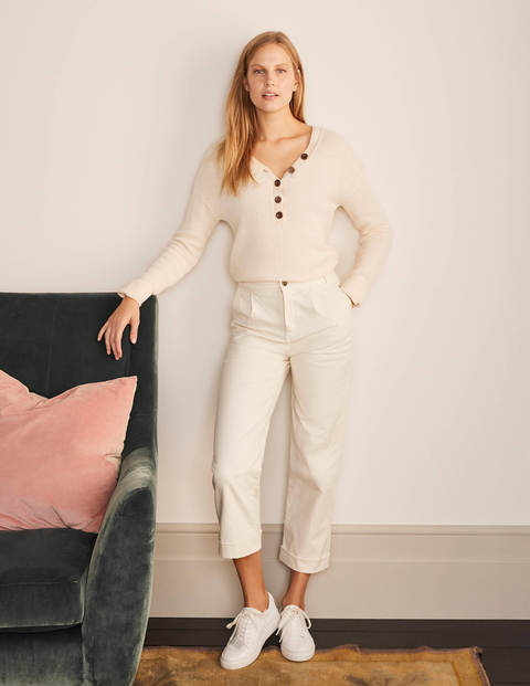 Walberswick Henley Jumper - Ivory Walberswick Henley Jumper - Ivory