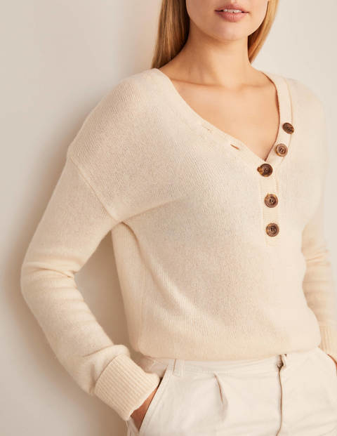 Walberswick Henley Jumper - Ivory Walberswick Henley Jumper - Ivory