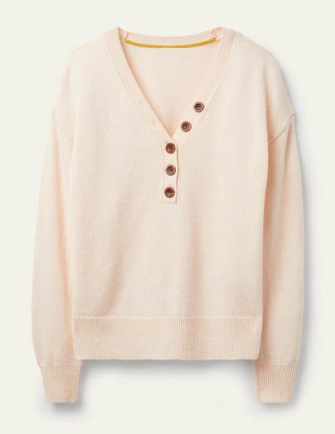 Walberswick Henley Jumper - Ivory Walberswick Henley Jumper - Ivory