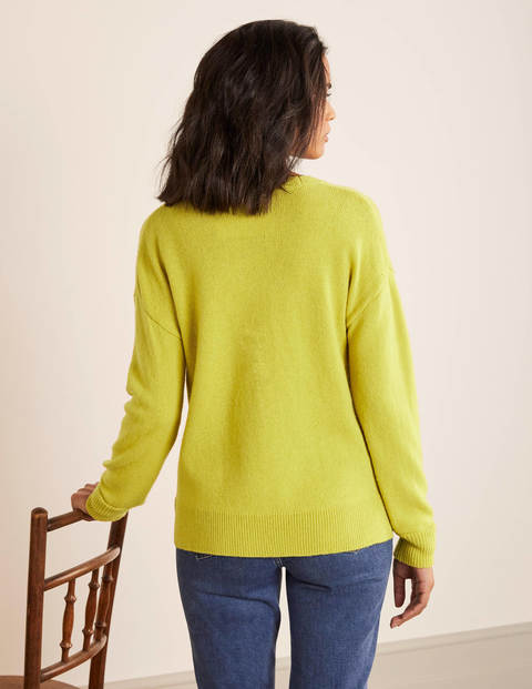 Walberswick Henley Sweater - Chartreuse Walberswick Henley Sweater - Chartreuse