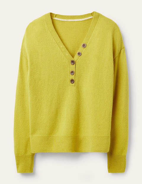 Walberswick Henley Sweater - Chartreuse Walberswick Henley Sweater - Chartreuse