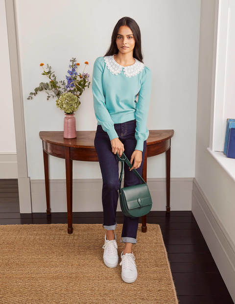 Harewood Collared Sweater - Apple Mint Harewood Collared Sweater - Apple Mint
