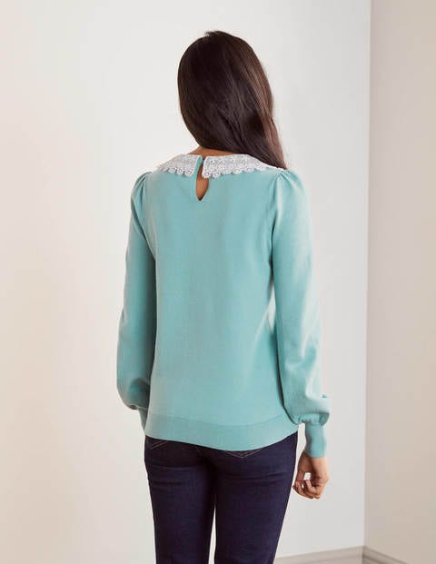 Harewood Collared Sweater - Apple Mint Harewood Collared Sweater - Apple Mint