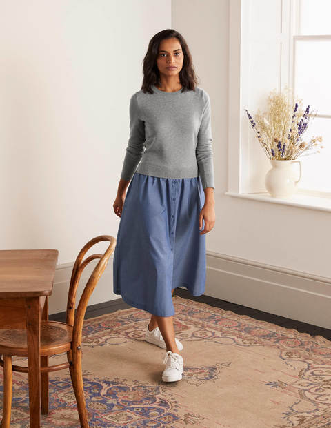 Radnor Shirt Dress - Grey Melange Radnor Shirt Dress - Grey Melange