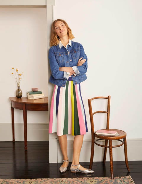 Colette Knitted Skirt - Multi Stripe Colette Knitted Skirt - Multi Stripe