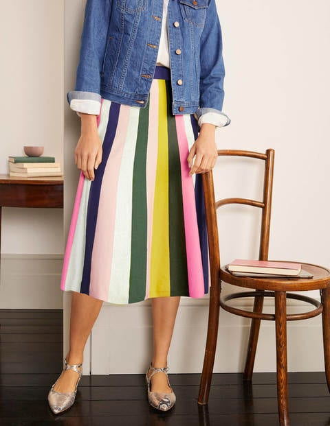 Colette Knitted Skirt - Multi Stripe Colette Knitted Skirt - Multi Stripe