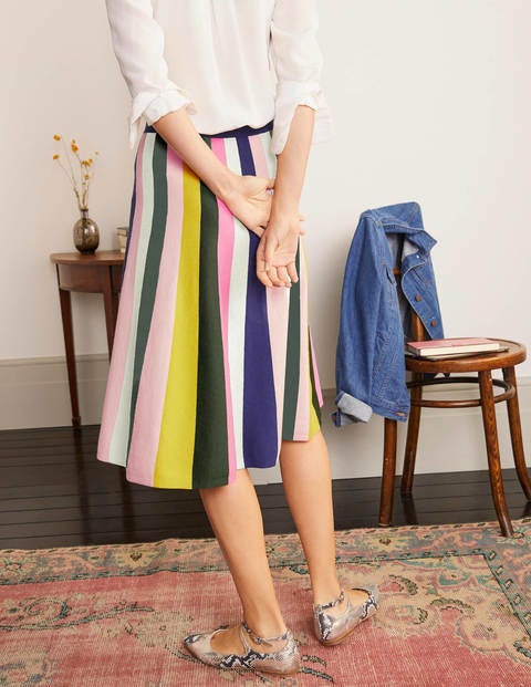 Colette Knitted Skirt - Multi Stripe Colette Knitted Skirt - Multi Stripe
