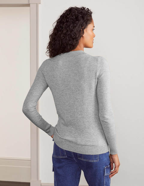 Oakley Cashmere V-Neck Sweater - Grey Melange Oakley Cashmere V-Neck Sweater - Grey Melange