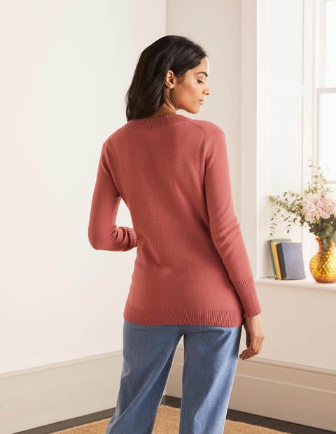 Oakley Cashmere V-Neck Sweater - Dusty Red Oakley Cashmere V-Neck Sweater - Dusty Red