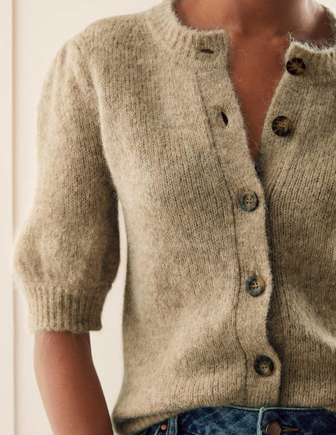 Blakeney Fluffy Cardigan - Chinchilla Melange Blakeney Fluffy Cardigan - Chinchilla Melange