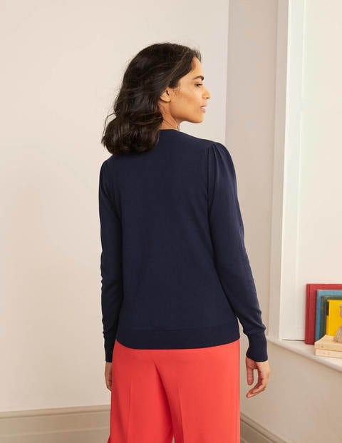 Somerset Embroidered Cardigan - Navy Somerset Embroidered Cardigan - Navy