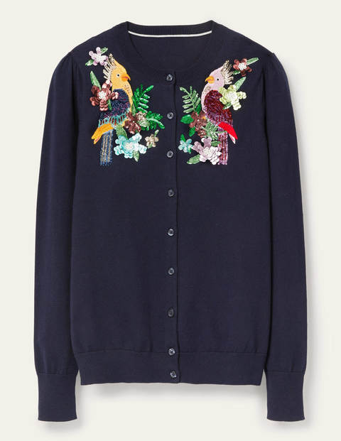 Somerset Embroidered Cardigan - Navy Somerset Embroidered Cardigan - Navy