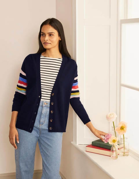 Lennox Relaxed Cardigan - Navy Lennox Relaxed Cardigan - Navy