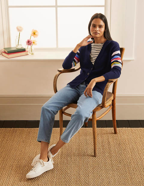 Lennox Relaxed Cardigan - Navy Lennox Relaxed Cardigan - Navy