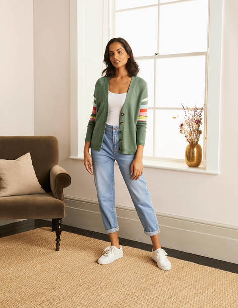 Lennox Relaxed Cardigan - Alder Melange Lennox Relaxed Cardigan - Alder Melange