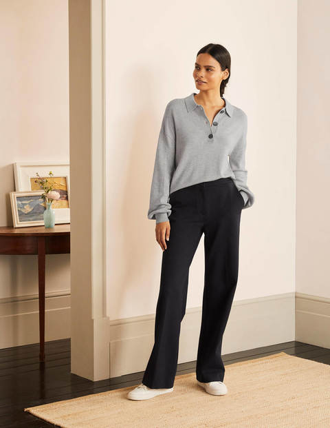 Winchilsea Pullover mit Kragen - Grau Melange Winchilsea Pullover mit Kragen - Grau Melange