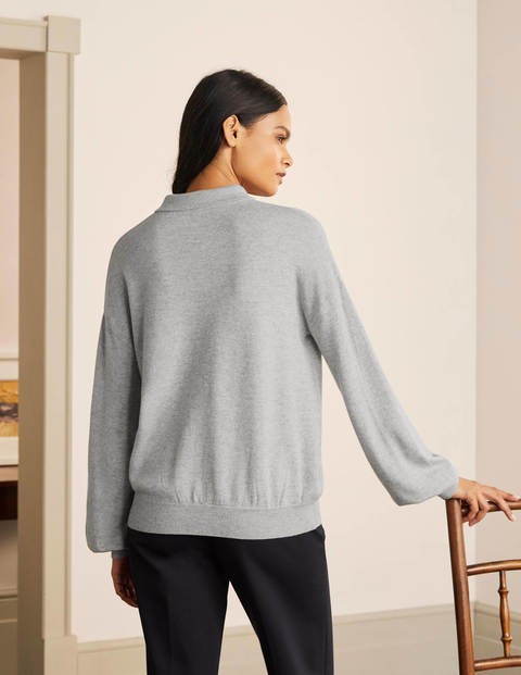 Winchilsea Pullover mit Kragen - Grau Melange Winchilsea Pullover mit Kragen - Grau Melange