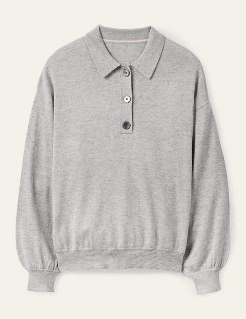 Winchilsea Pullover mit Kragen - Grau Melange Winchilsea Pullover mit Kragen - Grau Melange