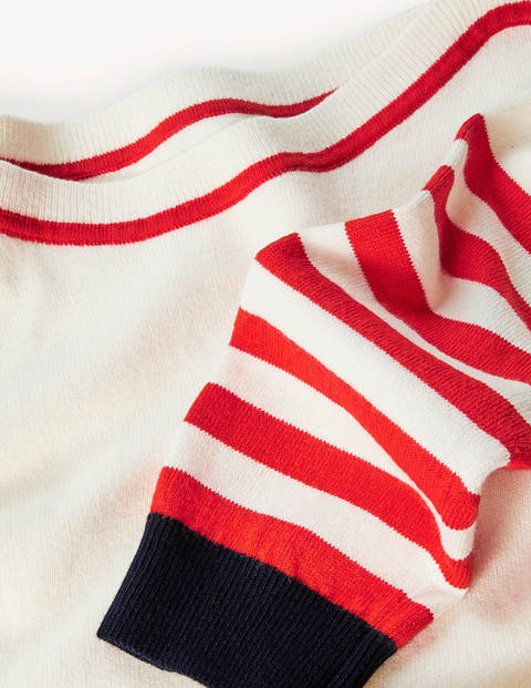 Dunmore Boat Neck Sweater - Ivory Dunmore Boat Neck Sweater - Ivory