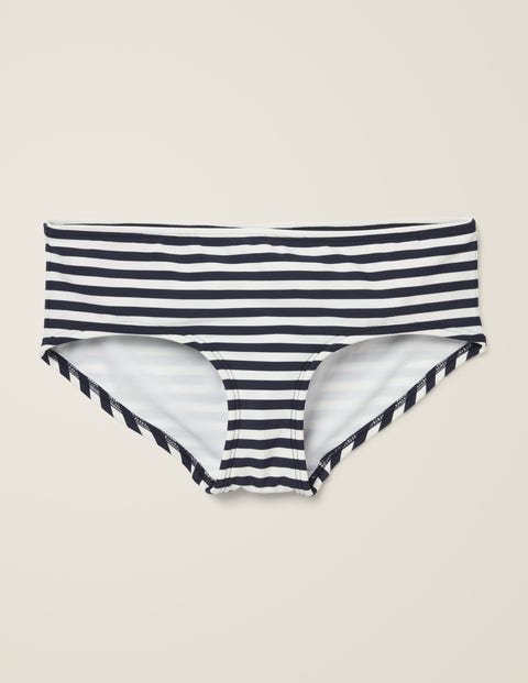 Bikini-Shorts - Navy/Naturweiß, Breite Streifen Bikini-Shorts - Navy/Naturweiß, Breite Streifen