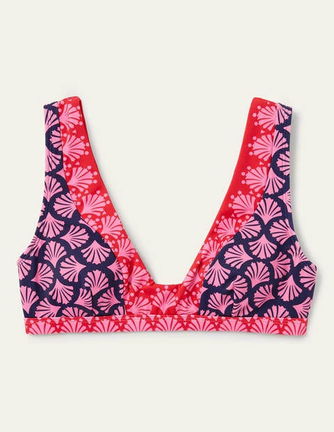 Syracuse Bikini Top - French Navy, Coral Tile Syracuse Bikini Top - French Navy, Coral Tile