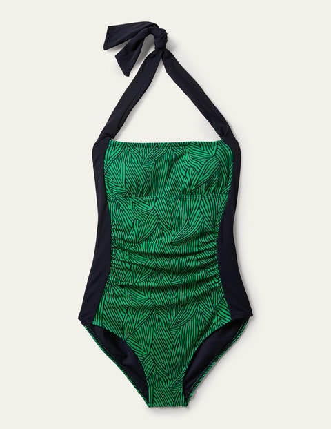 Minori Swimsuit - Rich Emerald, Tropical Leaf Minori Swimsuit - Rich Emerald, Tropical Leaf