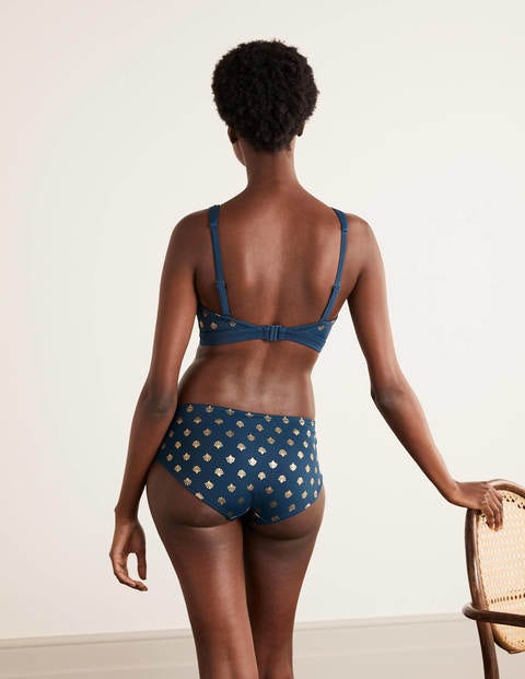 Corsica Bikini Top - Rich Teal and Gold, Coral Tile Corsica Bikini Top - Rich Teal and Gold, Coral Tile