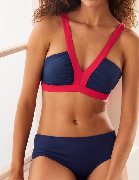 Corsica Bikini Top - French Navy Colourblock Corsica Bikini Top - French Navy Colourblock