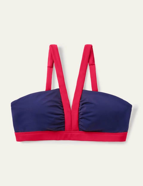 Corsica Bikini Top - French Navy Colourblock Corsica Bikini Top - French Navy Colourblock