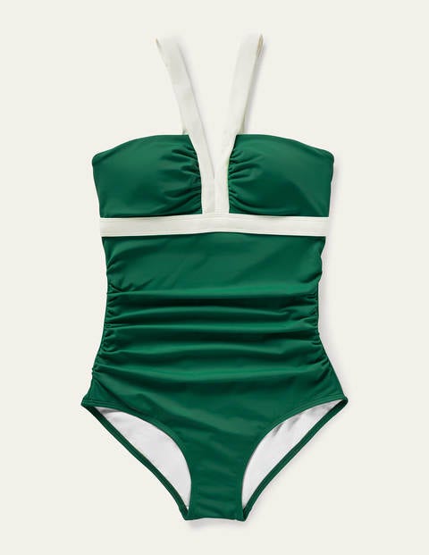 Corsica Swimsuit - Green Colourblock Corsica Swimsuit - Green Colourblock
