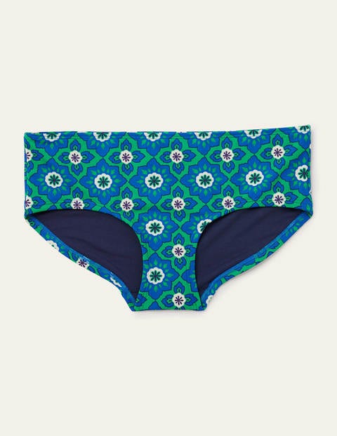 Amalfi Bikini Shorts - Sapling, Mosaic Stamp Amalfi Bikini Shorts - Sapling, Mosaic Stamp