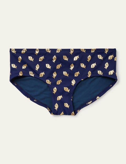 Amalfi Bikini Shorts - French Navy, Citrus Fruit Amalfi Bikini Shorts - French Navy, Citrus Fruit