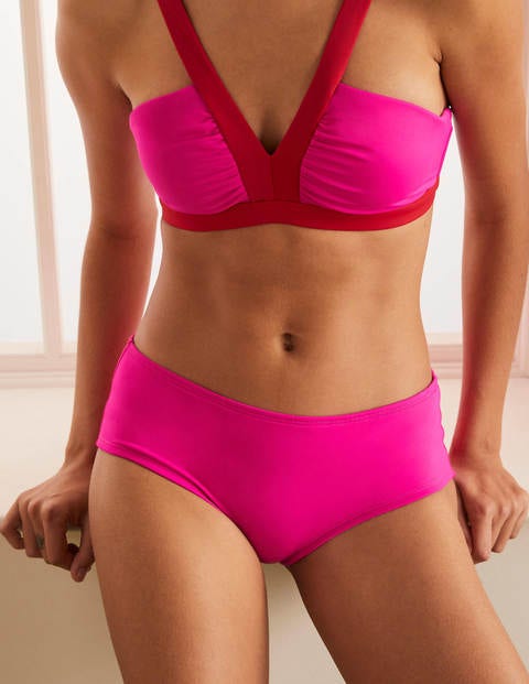Amalfi Bikini Shorts - Neon Pink