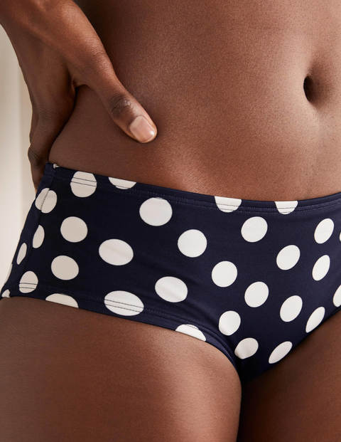 Amalfi Bikini Shorts - French Navy, Scattered Dot Amalfi Bikini Shorts - French Navy, Scattered Dot
