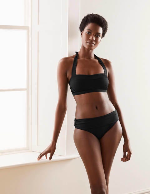 Amalfi Fold Over Bottoms - Black Amalfi Fold Over Bottoms - Black