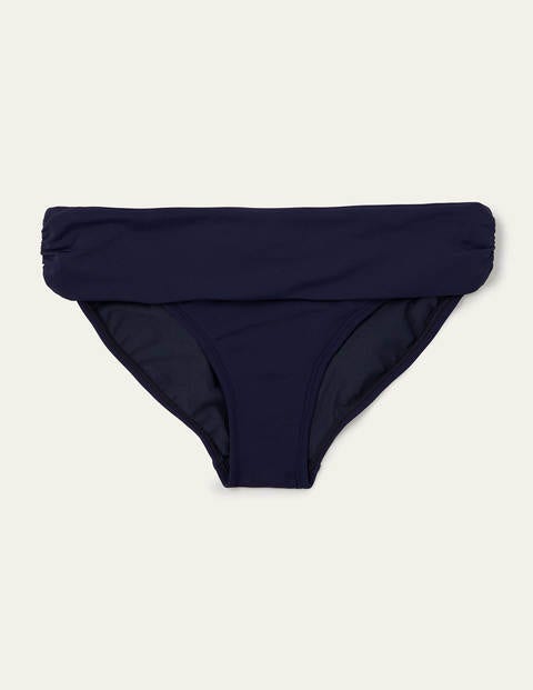 Amalfi Fold Over Bottoms - French Navy Amalfi Fold Over Bottoms - French Navy