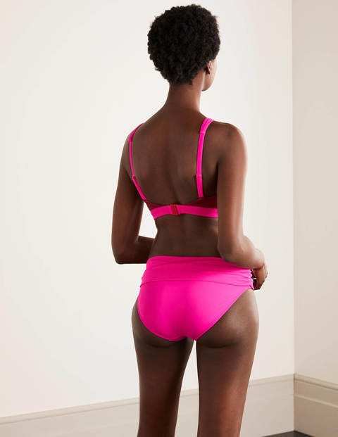 Amalfi Fold Over Bottoms - Neon Pink Amalfi Fold Over Bottoms - Neon Pink