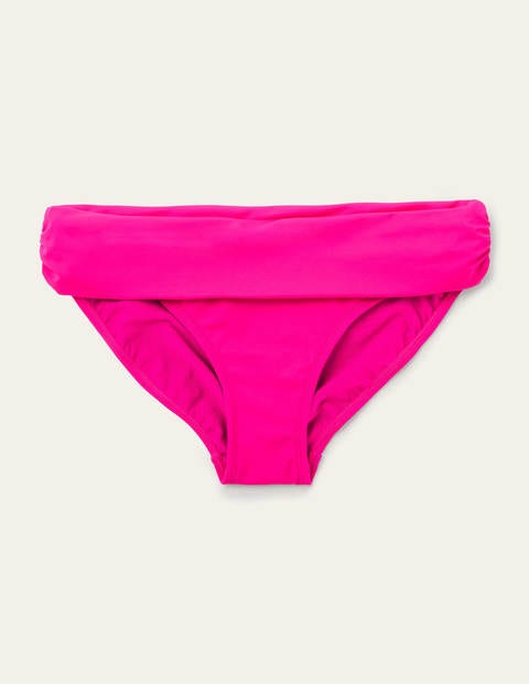 Amalfi Fold Over Bottoms - Neon Pink Amalfi Fold Over Bottoms - Neon Pink