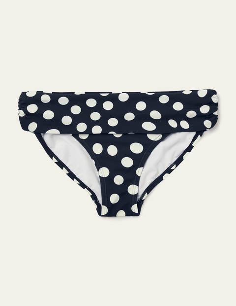 Amalfi Bikinihose zum Umschlagen - Französisch Blau, Verstreute Tupfen Amalfi Bikinihose zum Umschlagen - Französisch Blau, Verstreute Tupfen