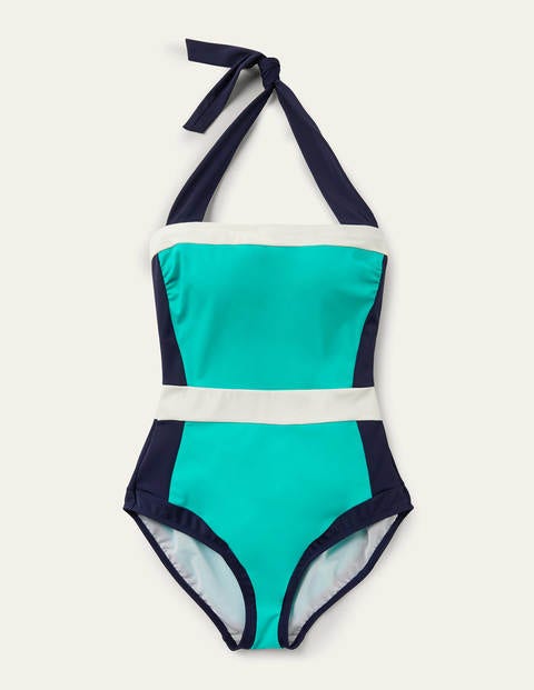 Santorini Swimsuit - Turquoise Colourblock Santorini Swimsuit - Turquoise Colourblock