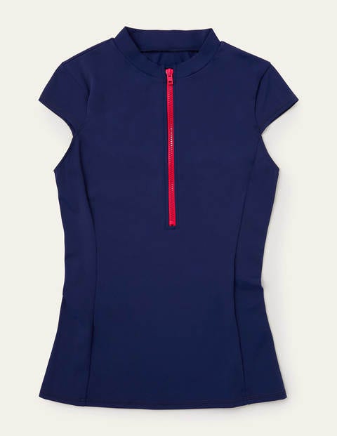 Tilos Short Sleeve Rash Guard - French Navy Tilos Short Sleeve Rash Guard - French Navy