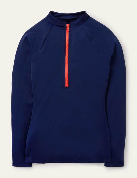 Zip Up Rash Guard - French Navy Zip Up Rash Guard - French Navy